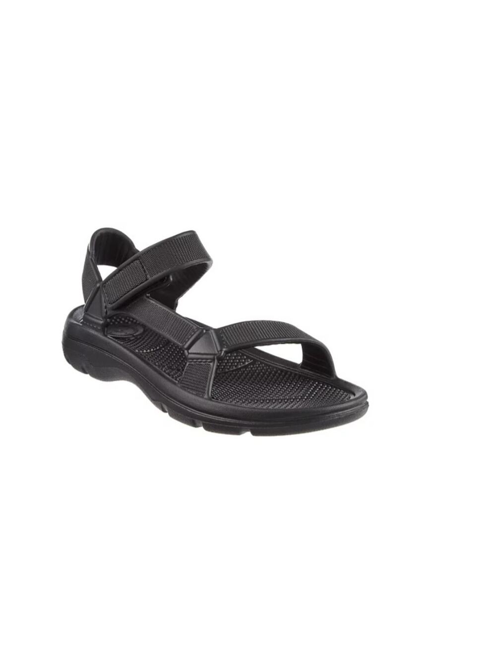 Totes Women's Riley Adjustable Sport Sandals with Everywear Black Size 9